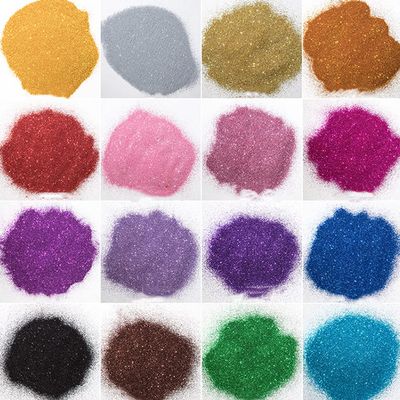 16 Clolors Set PET Sand Powder Craft Glitter for Opening Ceremony, Handmade, Painting and Doodling, 0.1mm,50g/Each Color