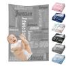 WAJL POD Custom Baby Blankets for Girls Boys Personalized Baby Girl Boy Kids Gifts Personalized Baby Items view 1