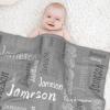 WAJL POD Custom Baby Blankets for Girls Boys Personalized Baby Girl Boy Kids Gifts Personalized Baby Items view 4