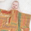WAJL POD Custom Baby Blankets for Girls Boys Personalized Baby Girl Boy Kids Gifts Personalized Baby Items view 4