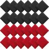 Sotiff 24 Pcs Bean Bags Mini Nylon Cornhole Bean Bags for Kids Tossing Fun Sports Outdoor Family Games Carnival Toy Patriotic Small Beanbag Hand Toss Party Game Supplies for Kid Adult (Red Black) view 1
