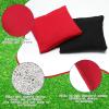 Sotiff 24 Pcs Bean Bags Mini Nylon Cornhole Bean Bags for Kids Tossing Fun Sports Outdoor Family Games Carnival Toy Patriotic Small Beanbag Hand Toss Party Game Supplies for Kid Adult (Red Black) view 3