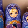 SLOFL Matryoshka 7 Pcs Souvenir Matryoshka Home Decor Nesting Doll Hand Painted Russian Doll Wooden Stacking Doll Birthday Gift Creative Toys view 3