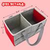 Carrying Case for Tonies Starter Set & Storage Bag for Tonies Figurine, Home Outdoor Hand Bag for Toniebox 2 Audio Player and Dolls Musical Toy Folding Bag for Kids Toniebox Accessories (Gray Red) view 3