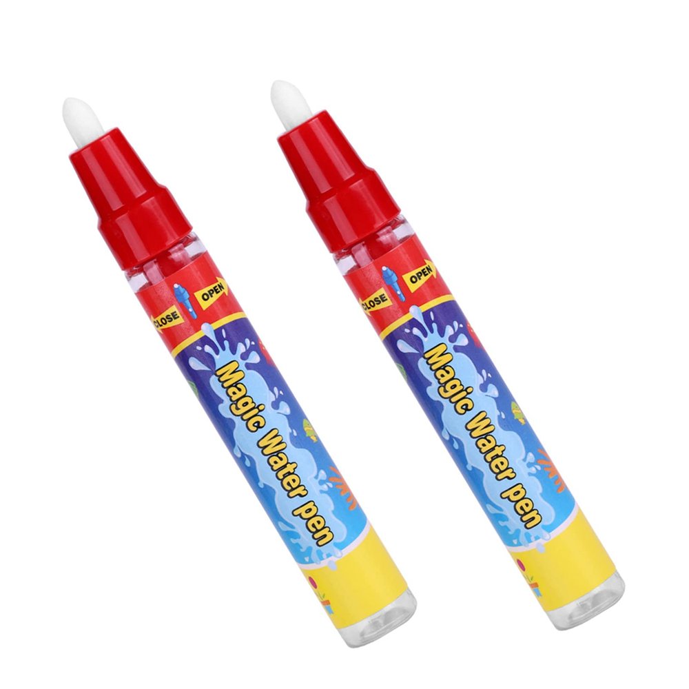 Jerys 2pcsSet Water Pen, Paint with Water Magic Pens, Water Doodle for Drawing Kids Gift for Magic Painting Mat