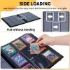 Trading Card Binder 9-pocket Card Holder Binder for Baseball Football Hockey Sport Mtg TCG YUGIOH Card Binder Album 540 Cards Side Load + Elastic Band-Patriotic Eagle view 2