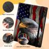 Trading Card Binder 9-pocket Card Holder Binder for Baseball Football Hockey Sport Mtg TCG YUGIOH Card Binder Album 540 Cards Side Load + Elastic Band-Patriotic Eagle view 4