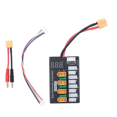 Lipo Charger, Visual ALERTLED XT60 20A ABS+Silicone Charging Board with 5P Cable XT60 to Banana Connector for Balance Chargers
