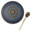 Shaman Drum with Drum Stick Vegetarian Shaman Fire Drum Home Ornament Shamanic Drum Hand Drum for Kids Adults for Meditation and Spiritual Practice view 1
