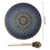 Shaman Drum with Drum Stick Vegetarian Shaman Fire Drum Home Ornament Shamanic Drum Hand Drum for Kids Adults for Meditation and Spiritual Practice view 2
