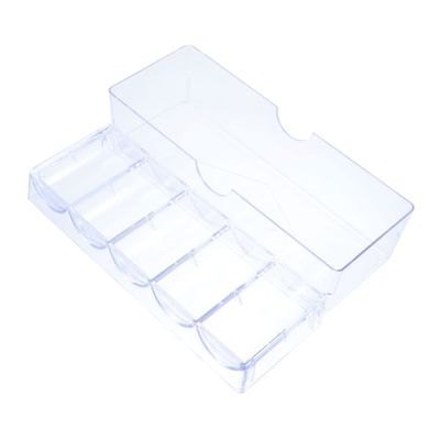 FELTECHELECTR 1pc Box Chip Box Plastic Organizer Plastic Containers Clear Containers Poker Chip Storage Poker Chip Trays Gambling Chips Storage Holder Mahjong Chips Pp