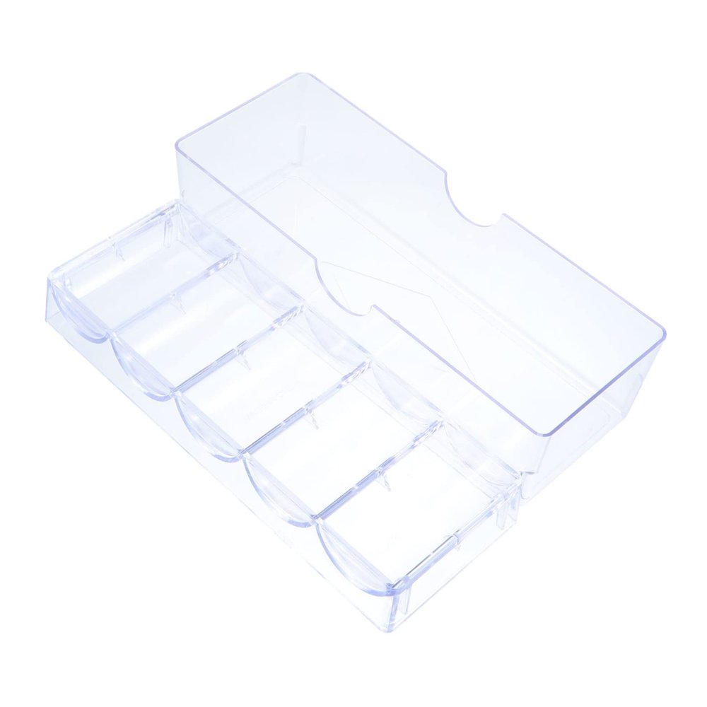 FELTECHELECTR 1pc Box Chip Box Plastic Organizer Plastic Containers Clear Containers Poker Chip Storage Poker Chip Trays Gambling Chips Storage Holder Mahjong Chips Pp