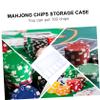 FELTECHELECTR 1pc Box Chip Box Plastic Organizer Plastic Containers Clear Containers Poker Chip Storage Poker Chip Trays Gambling Chips Storage Holder Mahjong Chips Pp view 4