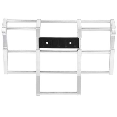 Rc Front Bumper, Rc Truck Bumpers Good Fine Processing for Tamiya King Hauler Globe Liner 1/14 Cars(N10210s Silver)
