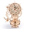 3D Wooden Puzzle Mechanical Clock  Pirate Ship DIY Model Kit for Adults & Teens, Build-Your-Own Wood Craft, Working Clock, Unique Gift & Nautical Home Decor view 1