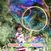UgyDuky Kid in a Bubble Toy Giant Bubble Wand Big Bubbles Hoop with Dipping Pool Tray, Fun Outdoor Toys Playtime Activity Summer Toy Set for Kids and Adults Birthday Party Game view 4