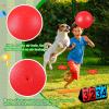Jenaai 18 Pcs Sports Kickball Set Includes Playground Ball 5 Rubber Throw Down Bases Ball Pump Scoreboard Net Bag 10 Foul Line Cones for Adults Playground Backyard Game (10 Inch,Red) view 4