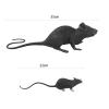 2 PCS Plastic Fake Rat Toys Halloween Prank Props Party Decoration Mouse Simulation Toys 7-inch Big Rat Toys Novelty Props for Haunted House Party view 3