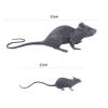 2 PCS Plastic Fake Rat Toys Halloween Prank Props Party Decoration Mouse Simulation Toys 7-inch Big Rat Toys Novelty Props for Haunted House Party view 4