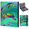 Trading Card Binder 9-pocket Card Holder Binder for Baseball Football Hockey Sport Mtg TCG YUGIOH Card Binder Album 900 Cards Side Load + Elastic Band-Colorful Sea Turtles view 1