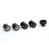 SPYMINNPOO M4 Wheel Rim Center Cover Nuts, 4Pcs Screw Nuts Compatible with SCX10 90046 D90 Car (Black) view 1