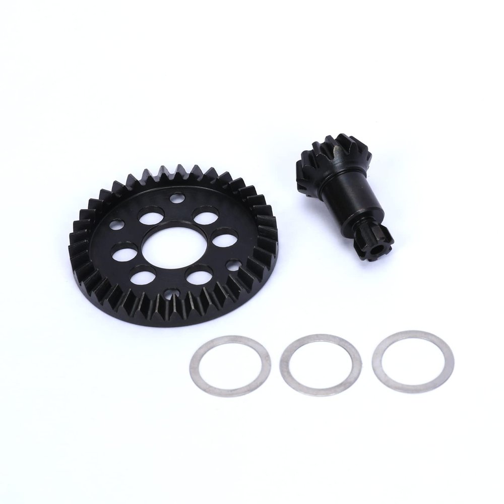 RCAWD 37T Metal Main Diff Gear & 13T Metal Input Gear Upgrade for ARRMA 3S Big Rock, Granite, Senton, Vorteks, Typhon, Infraction, Vendetta 3S & Kraton Outcast 4S V2 Parts #ARA311152#ARA311153