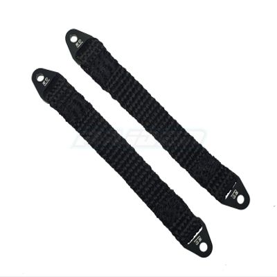 110mm Suspension Damper Travel Limit Straps for Traxxas EREVO 2.0 E-REVO REVO 3.3 Summit Slayer for Axial AX10 SCX10 EXO Wraith Yeti RC Crawler - Grey 2pcs