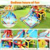 10-in-1 Inflatable Bounce House Water Slide 14.6FT x11.5FT with Pool, Jump Area, Water Slide, Climbing Wall, 2 Water Gun & 620W Blower  Big Backyard Fun Splash Adventure for Kids view 3