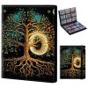 Card Binder for Mtg Yugioh TCG Baseball Sports trading Cards Holder Binder Book 9-Pocket Sleeve Side Load 900 Cards Collection Binder Album With Elastic Band-Magic Tree view 1