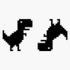 Offline Dinosaur Dual Sticker Decal Size 5" view 1