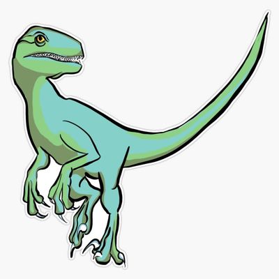 Velociraptor Sticker Decal Size 5"