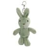 Abaodam Bunny Keychain Soft Cute Rabbit Keychain Cartoon Plush Bunny Keyring Plush Animal Toy for Car Bag Pendant view 1