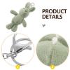 Abaodam Bunny Keychain Soft Cute Rabbit Keychain Cartoon Plush Bunny Keyring Plush Animal Toy for Car Bag Pendant view 3