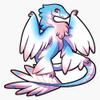 Prideosaur - Trans Pride Microraptor Sticker Decal Size 5" view 1