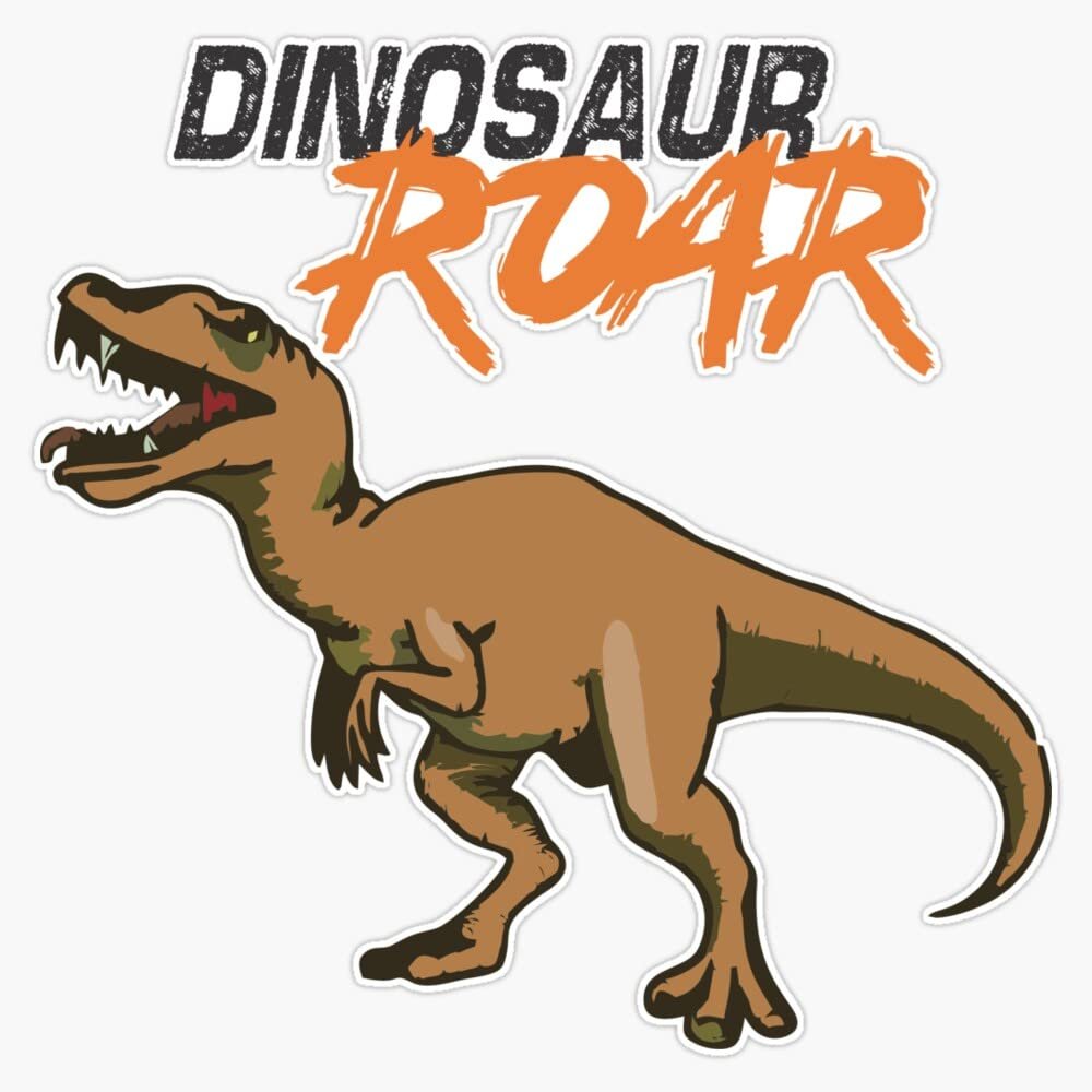 Dinosaur Roar Sticker Decal Size 5"