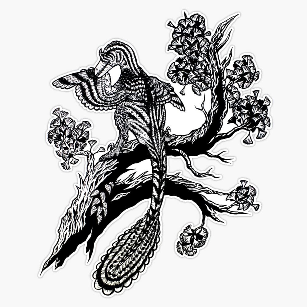 Deinonychus Sticker Decal Size 5"