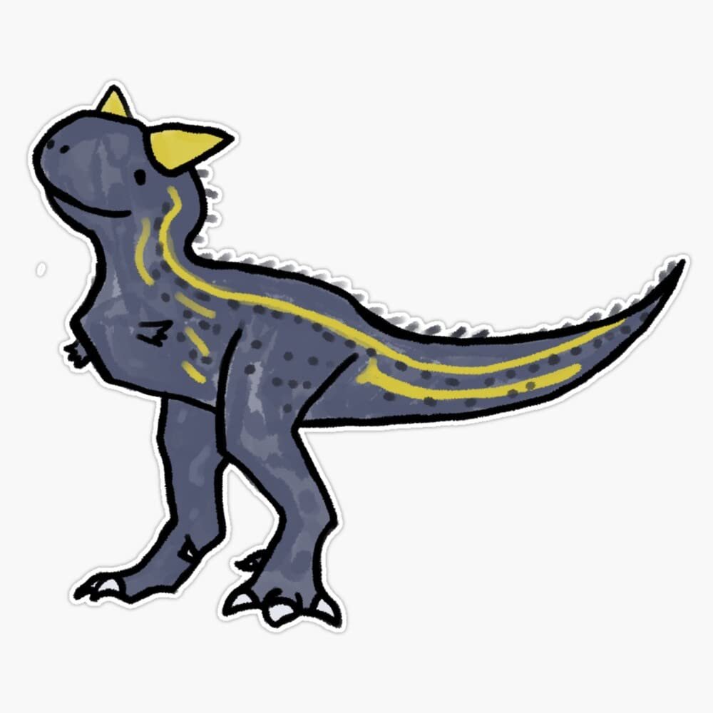 Carnotaurus Sticker Decal Size 5"