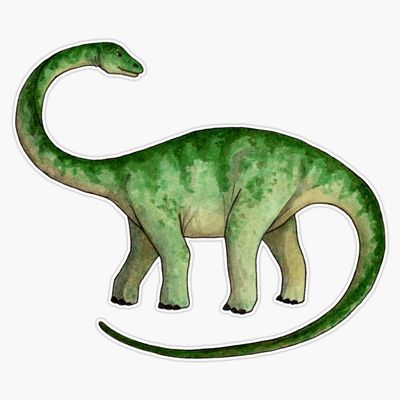 Diplodocus Sticker Decal Size 5"