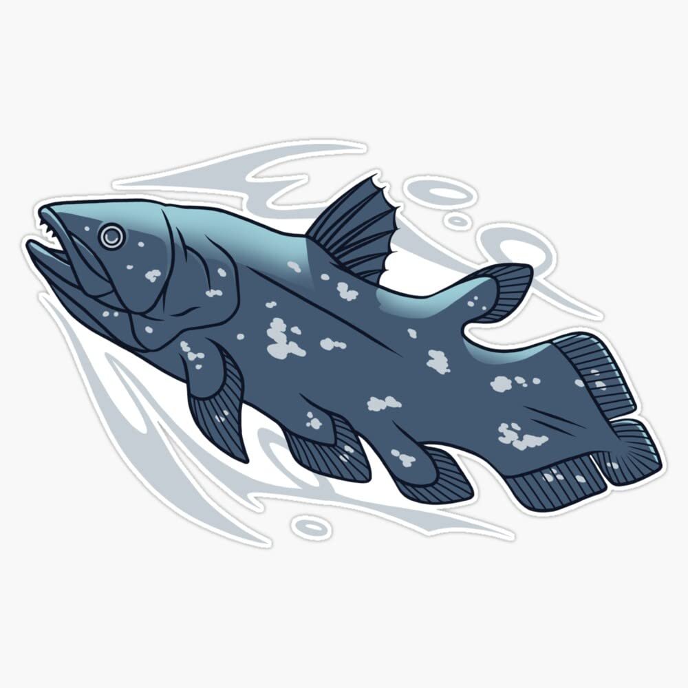 Coelacanth Sticker Decal Size 5"