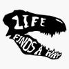 Life Finds A Way. Sticker Decal Size 5" view 1