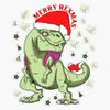 Merry Rex-Mas Sticker Decal Size 5" view 1