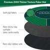 nuveti 24/31/47/55 inch Round Poker Mat for Texas Holdem | Portable Poker Table Top with Art Deco Layout Print 8 Player Game Layout Mat to Play Cards, Poker Games, Blackjack, Casino view 4