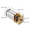 3-6V DC Gear Motor,Mini Metal Gear Motor,N20 Mini Gear Motor with Copper Gearing,for DIY Robot view 4