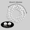 36PCS Faux Pearl Necklace Bulk-31.5 Inch 7mm Elegant White Pearl Bead Necklace for Women Pearl Bead Necklace for 1920s Gatsby Tea Party Favor Wedding Decorations view 3