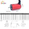 KingVal Replacement 3660 3500KV Waterproof Brushless Motor Shaft 5mm with 80A Brushless ESC and Program Card + Heatsink Combo Compatible with 1/10 RC Car view 2
