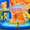 WELLFUNTIME Inflatable Water Slide, Bounce House with Water Bucket, Deep Pool, Climbing Wall with Rope, Bouncy Castle with Air Blower view 4