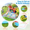 WONFUY Water Slide Bounce House with Blower, Kids Inflatable Water Slide Park Indoor Outdoor Fun Wet Dry Combo Bouncy House Castle w/Splash Pool, Climbing Wall, Cannon, Basketball Hoop, Football Gate view 4