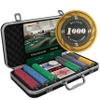 Bullets Playing Cards | Professional Poker Set Silvio | 300 Ceramic Poker Chips (10 g) with Premium Carrying Case  Casino Poker Set for Texas Holdem view 1