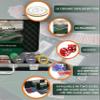 Bullets Playing Cards | Professional Poker Set Silvio | 300 Ceramic Poker Chips (10 g) with Premium Carrying Case  Casino Poker Set for Texas Holdem view 2