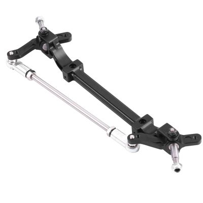 HERCHR RC Straight Front Steer Axle, Aluminium Alloy Front End Steering Truck Wheel Axle for Tamiya1/14 RC Tractor
